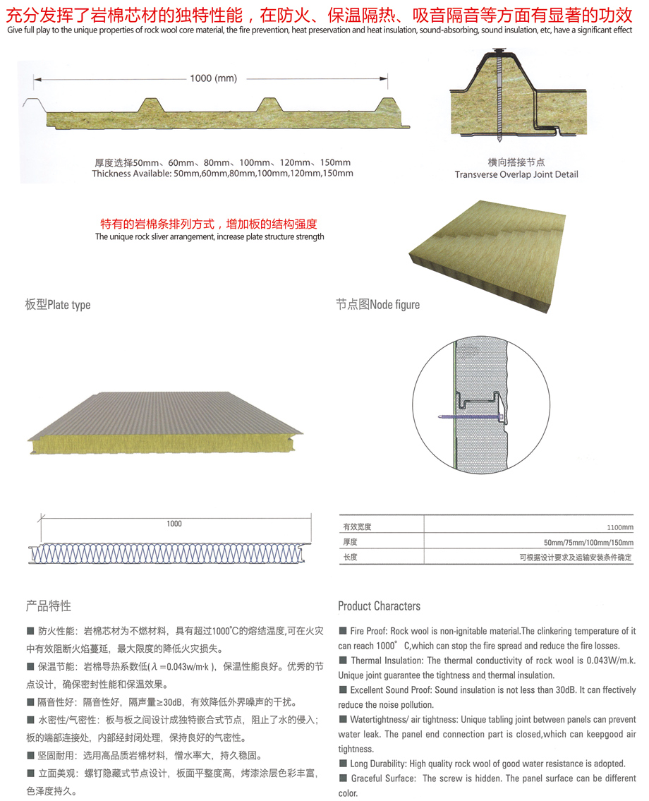 恒達產(chǎn)品-巖棉屋面板與巖棉外墻板